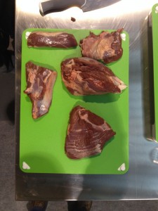 Die Teile einer Lammhaxe