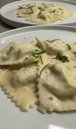 Rezept Ravioli mit Bärlauch und Parmesanschaum