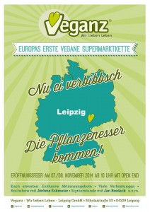 Veganz Leipzig Flyer